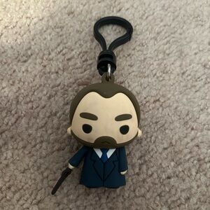 Blue Suit Keychain Figure